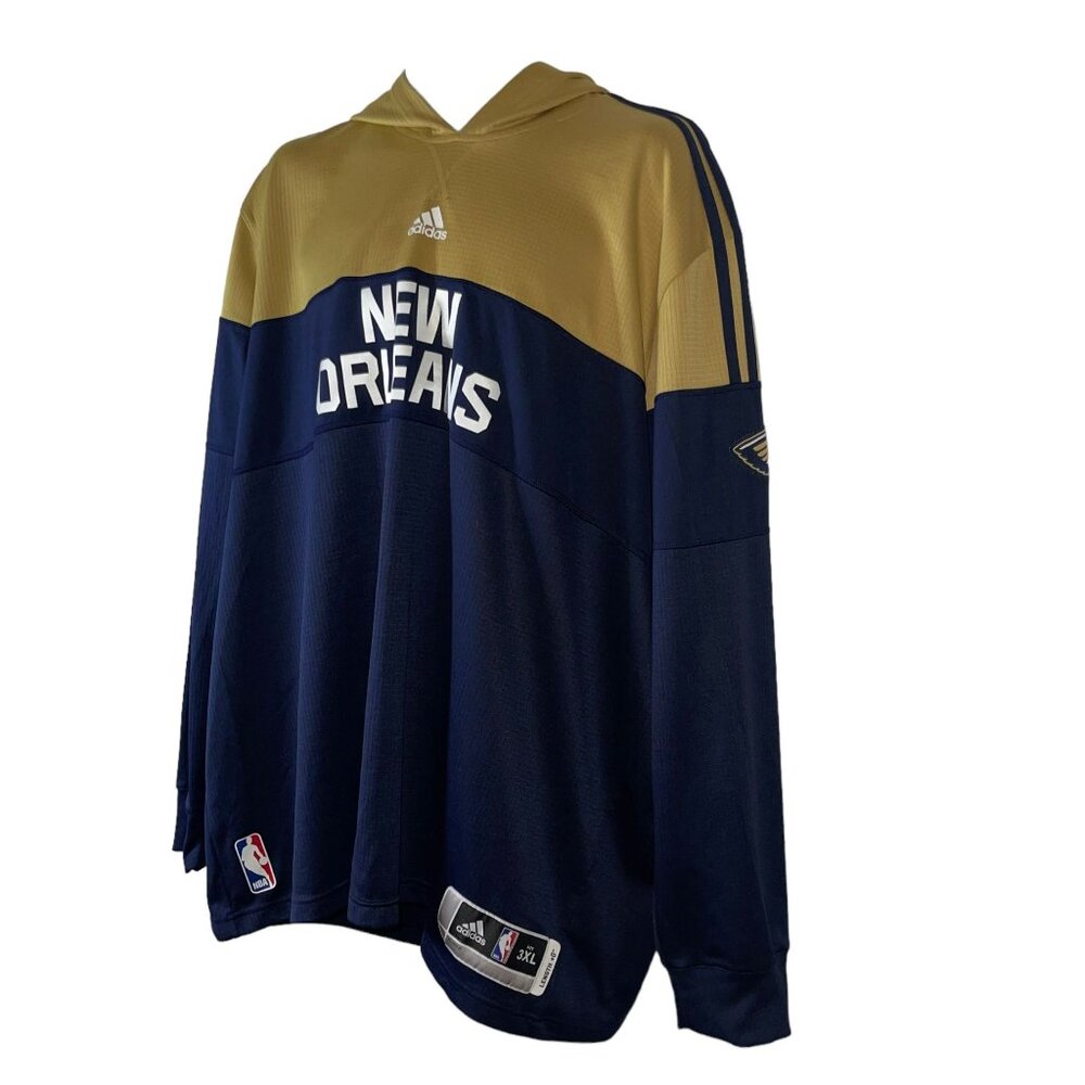 Adidas NBA New Orleans Pelicans Athletic Hoodie Mens 3XL  Hooded Hoodie Big Tall - Picture 5 of 11